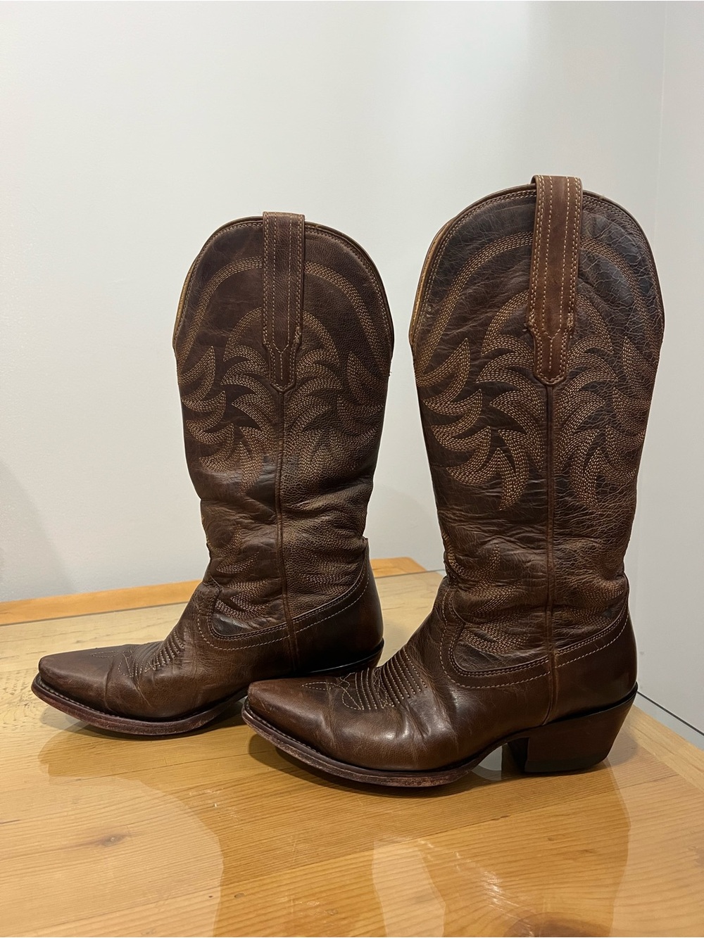 Tecovas size 6 The Annie Cafe goat Brown Western Cowboy Boots - Classic Leather